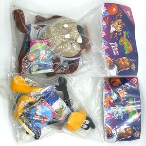 McDonald's Space Jam Taz and Daffy Duck Plush Toys
